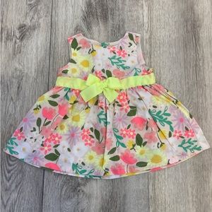 Cat & Jack Floral Dress and Bloomers. Size 0-3 months